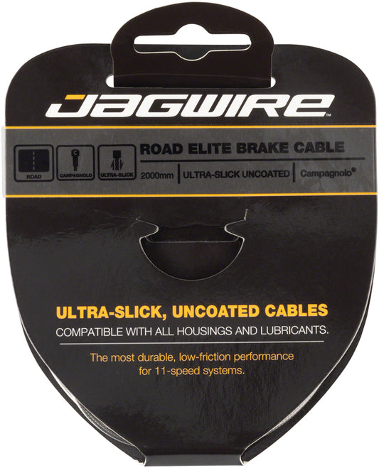 Jagwire Elite Ultra-Slick Brake Cable 1.5x2000mm Polished Slick Stainless Campagnolo