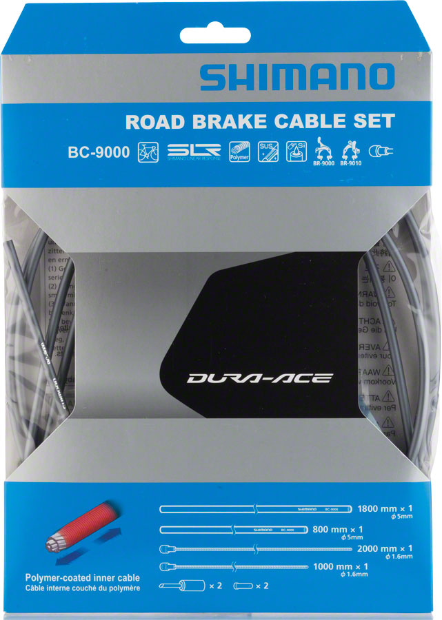 Shimano Dura-Ace BC-9000 Polymer-Coated Brake Cable Set High-Tech Gray