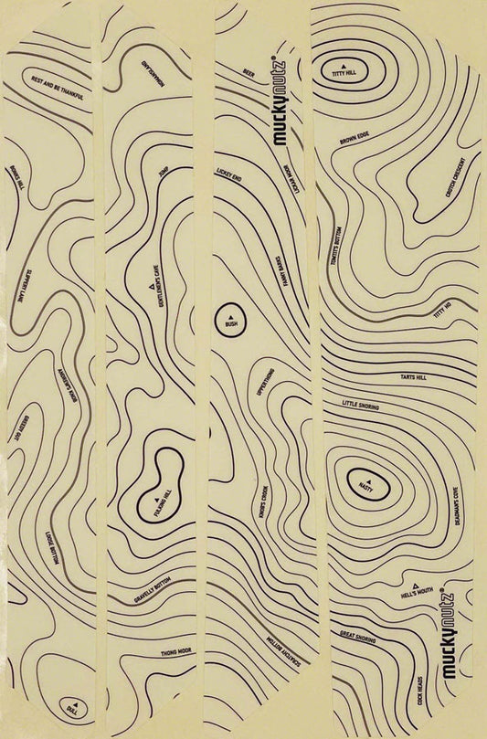 Muckynutz Contours Stay Protector - 4-Piece Black Gloss