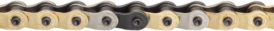 The Shadow Conspiracy Interlock V2 Chain - Single Speed 1/2" x 1/8" 98 Links Half Link Chain Gold/BLK/Silver