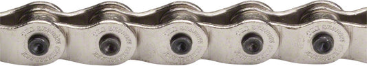 The Shadow Conspiracy Interlock V2 Race Chain - Single Speed 3/32" 98 Links Half Link Chain Silver