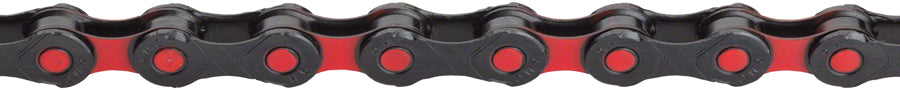KMC DLC 12 Chain - 12-Speed 126 Links Black/Red