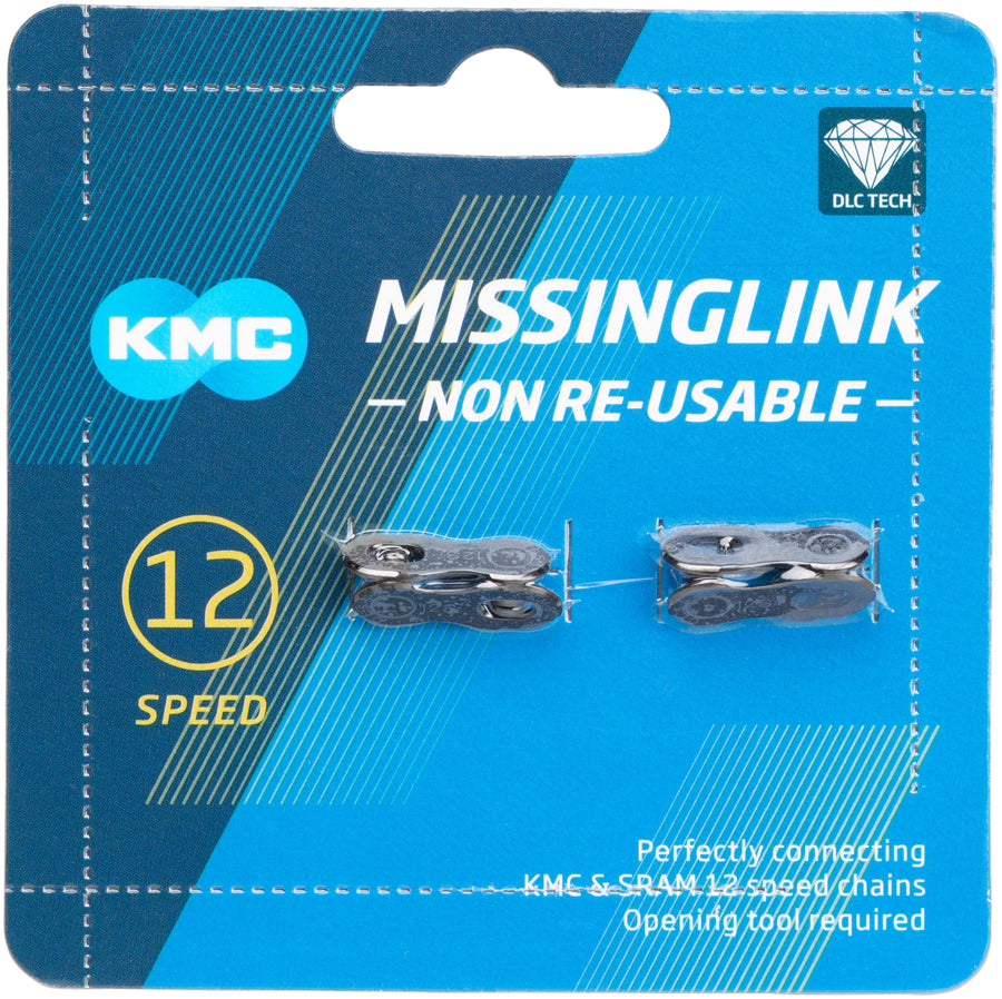 KMC MissingLink-12 DLC Connector - 12-Speed Black 2 Pairs/Card