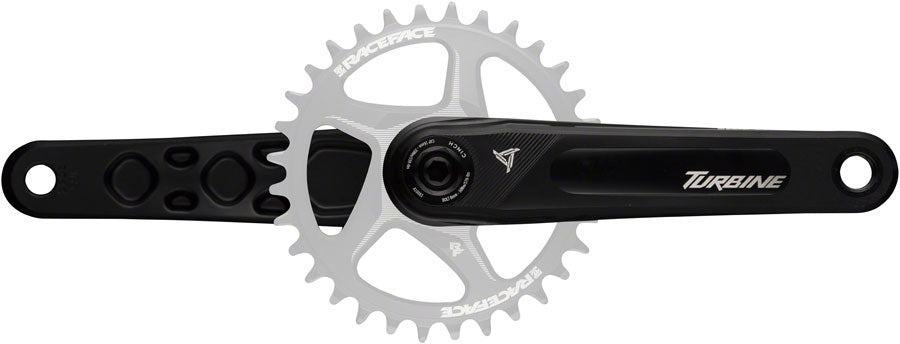 RaceFace Turbine Crankset - 175mm Direct Mount 136mm Spindle CINCH Interface 7050 Aluminum BLK