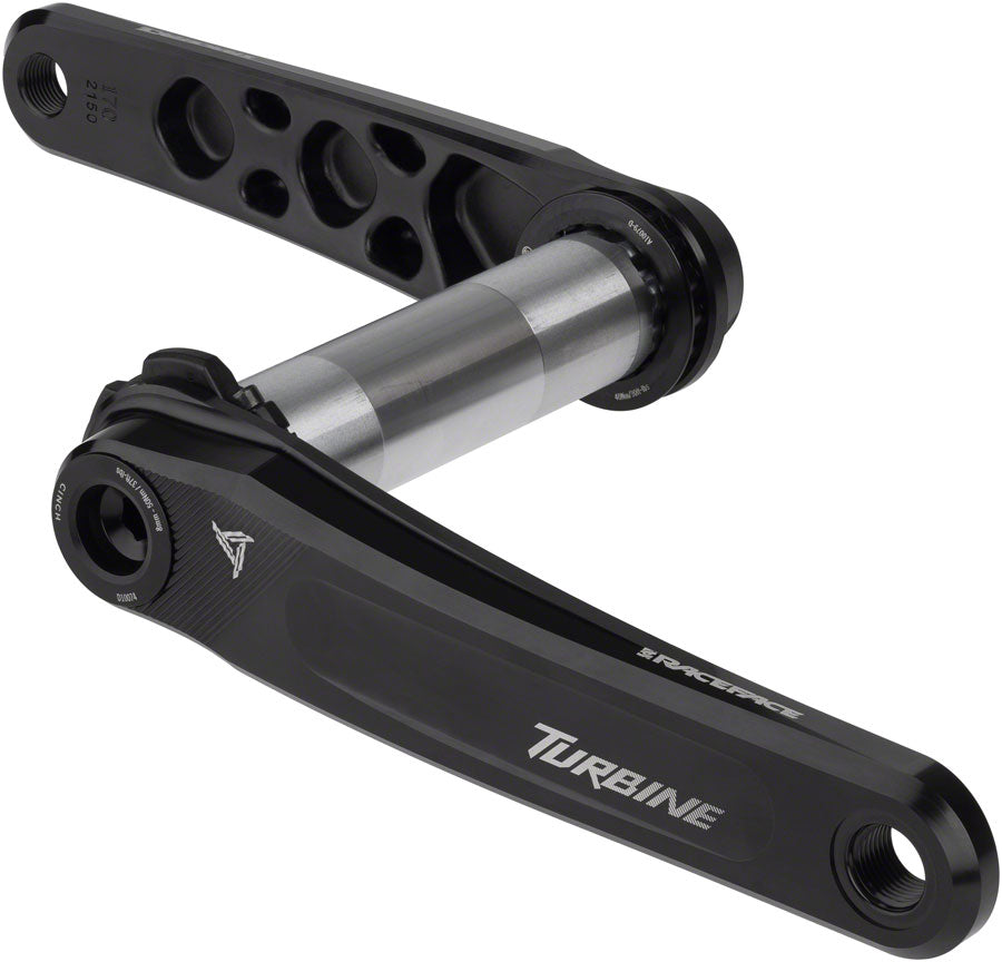 RaceFace Turbine Crankset - 175mm Direct Mount 136mm Spindle CINCH Interface 7050 Aluminum BLK