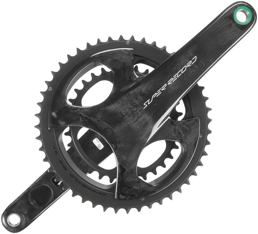 Campagnolo Super Record Wireless Crankset - 165mm 12-Speed 50/34t Campy 121/88 Asym BCD Ultra Torque Spindle Carbon