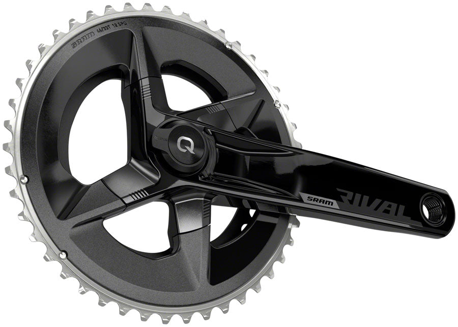 SRAM Rival AXS Crankset Quarq Power Meter - 170mm 12-Speed 48/35t Yaw 107 BCD DUB Spindle Interface BLK D1