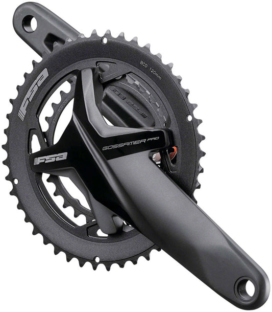 Full Speed Ahead Gossamer Pro BB386EVO Crankset - 172.5mm 11/12-Speed 50/34t 120/90 BCD 386 EVO Spindle Interface BLK