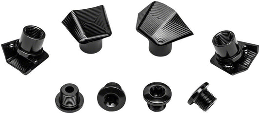 absoluteBLACK Crank Bolts and Covers - For Ultegra 8000 Cranks Black