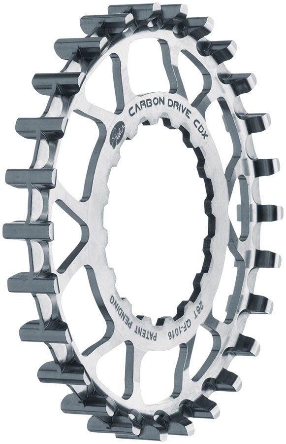Gates Carbon Drive CDX CenterTrack Front Sprocket  - 26t For Bosch GEN 2 Silver