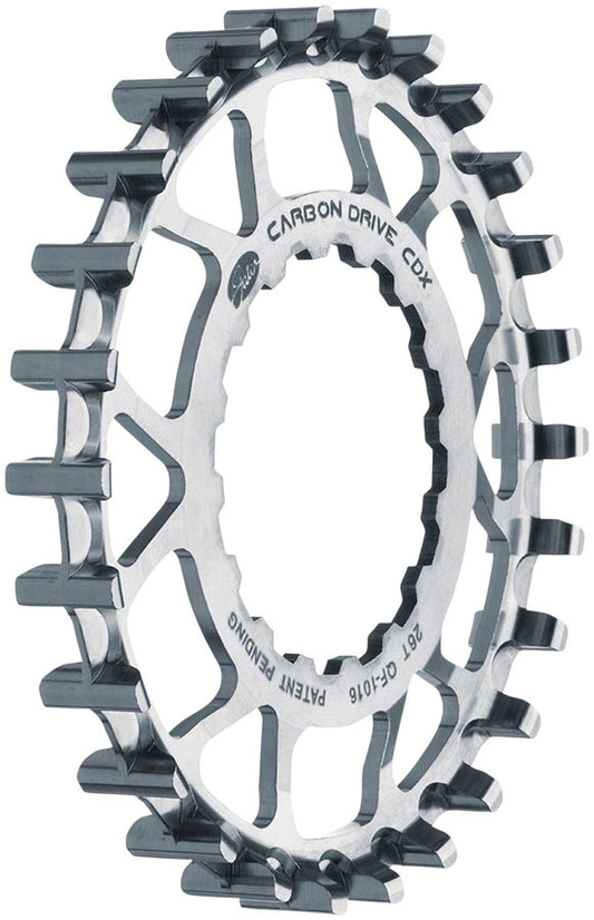 Gates Carbon Drive CDX CenterTrack Front Sprocket  - 26t For Bosch GEN 2 Silver