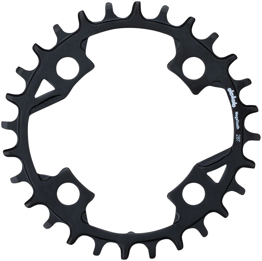 Full Speed Ahead Gamma Pro Mega Tooth Chainring - 28t 82 BCD Aluminum 1 x 11 BLK