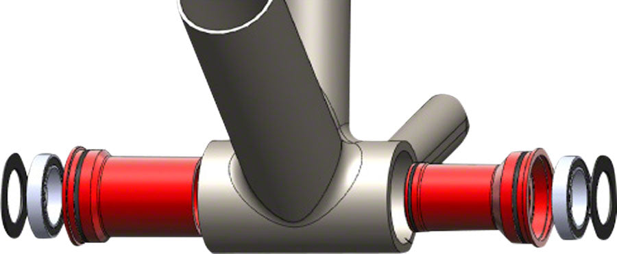 Wheels Manufacturing BB86/92 Shimano Bottom Bracket ABEC-3 Bearings BLK Cups