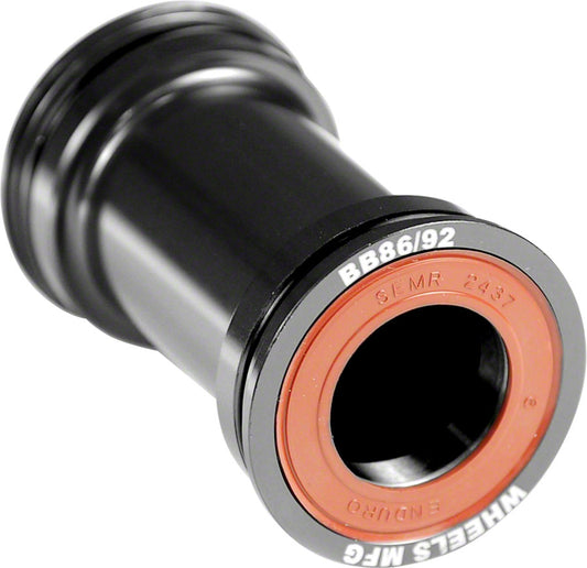 Wheels Manufacturing BB86/92 Shimano Bottom Bracket ABEC-3 Bearings BLK Cups