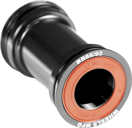 Wheels Manufacturing BB86/92 SRAM Bottom Bracket ABEC-3 Bearings BLK Cups