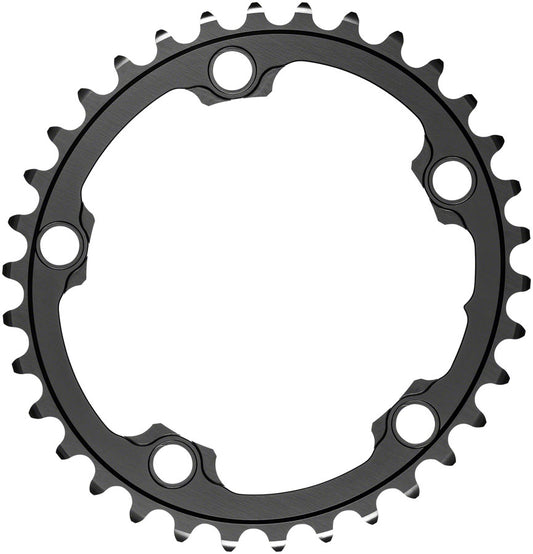 absoluteBLACK Silver Series Oval 110 BCD Inner Chainring - 34t 110 BCD 5-Bolt Gray