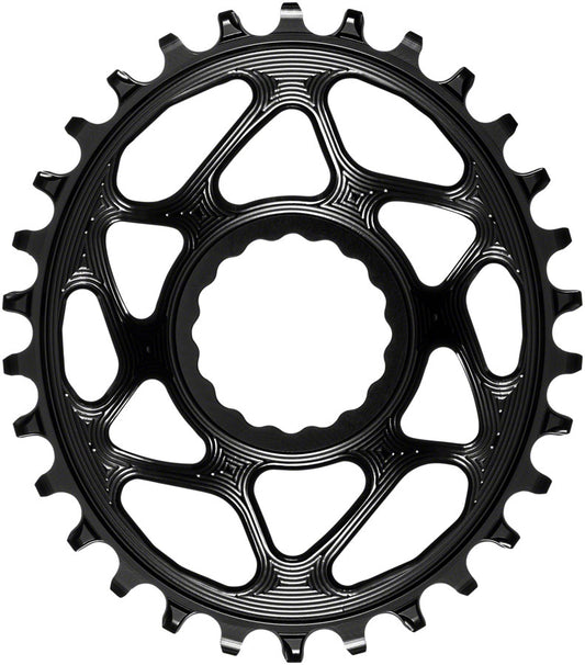 absoluteBLACK Oval Narrow-Wide Direct Mount Chainring - 30t CINCH Direct Mount 6mm Offset BLK