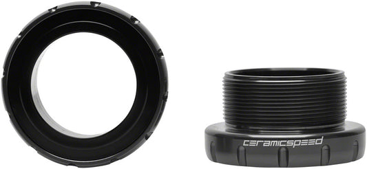 CeramicSpeed Italian Road Bottom Bracket - DUB Road Spindle Coated Races BLK
