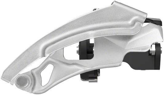 SunRace M300 Front Derailleur - 7/8-Speed Triple Dual Pull 34.9/31.8/28.6mm Clamp Band Silver