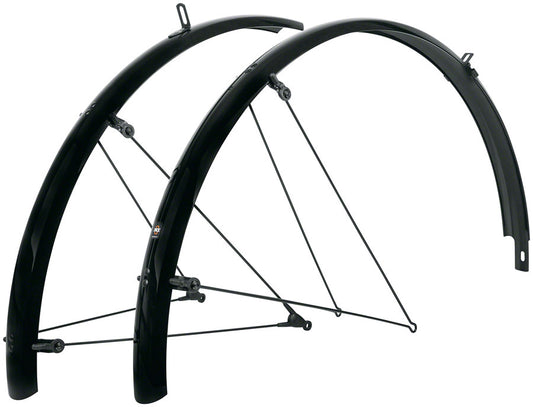 SKS B45 Bluemels Full Coverage Fender Set - 45mm 700 x 28-37 Black