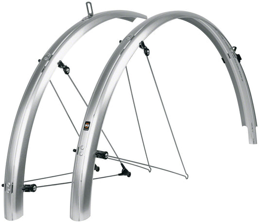 SKS B45 Bluemels Full Coverage Fender Set - 45mm 700 x 28-37 Silver
