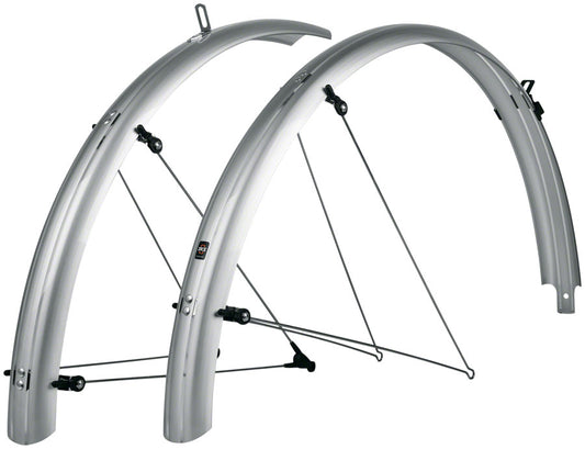 SKS B65 Bluemels Full Coverage Fender Set - 65mm 27.5/29/700 x 2.25 Silver