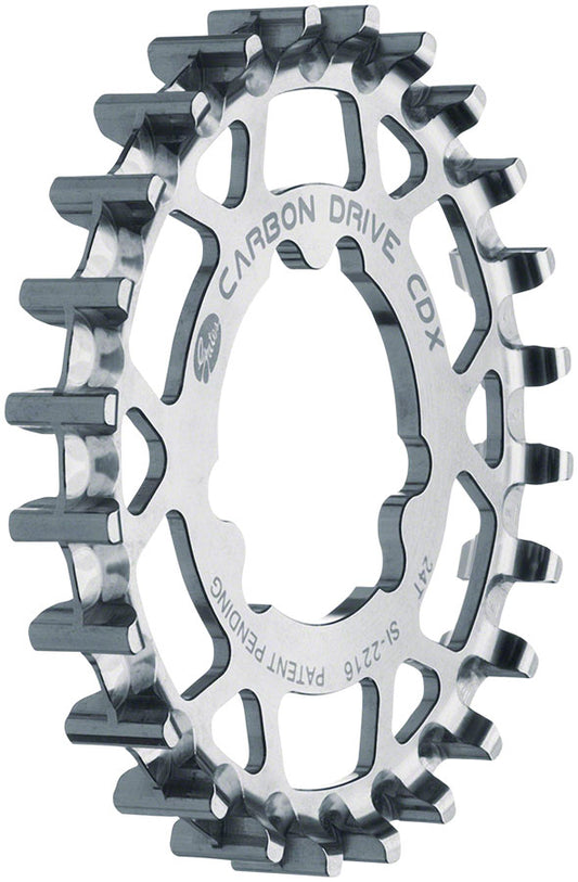Gates Carbon Drive CDX CenterTrack Rear Sprocket - 24t For Sturmey-Archer 31.85mm 3-Lobe Silver