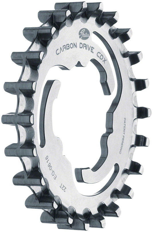 Gates Carbon Drive CDX CenterTrack 3-Lobe SureFit™ Rear Sprocket - 22t Shimano/SRAM 3-Lobe Silver