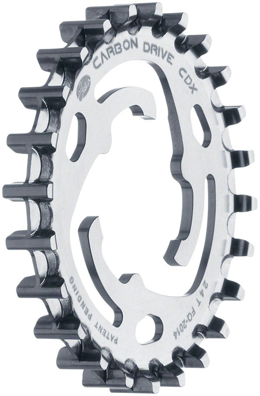 Gates Carbon Drive CDX CenterTrack 3-Lobe SureFit™ Rear Sprocket - 24t Shimano/SRAM 3-Lobe Silver