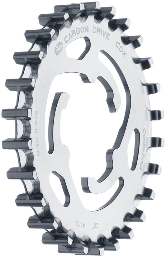Gates Carbon Drive CDX CenterTrack 3-Lobe SureFit™ Rear Sprocket - 26t Shimano/SRAM 3-Lobe Silver