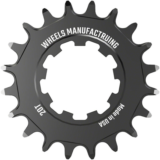 Wheels Manufacturing SOLO-SPEED Cog - 20t Fits SOLO-SPLINE SOLO-XD kits BLK