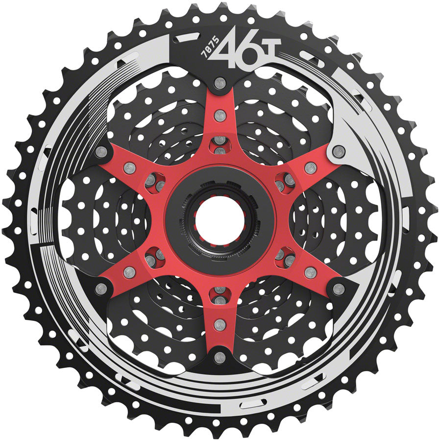 SunRace MX9X Cassette - 11-Speed 10-46t Black Chrome For XD Driver Body