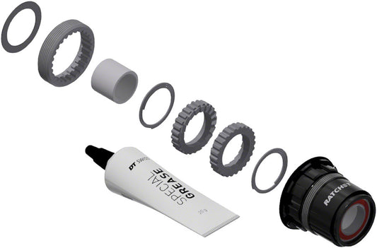DT Swiss Ratchet LN Freehub Body Upgrade Kit - SRAM XDR Standard Aluminum Sealed Bearing 18T