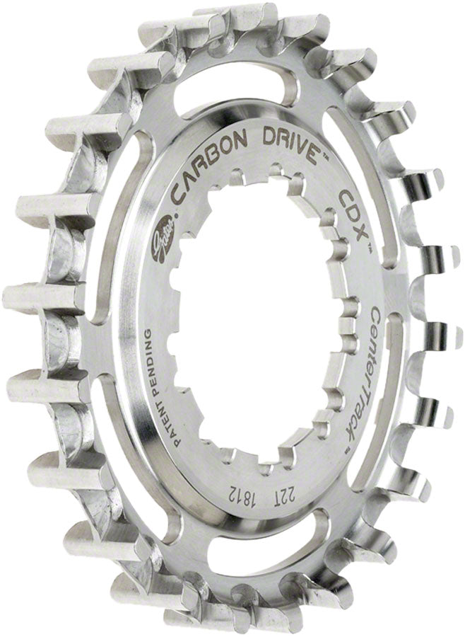 Gates Carbon Drive CDX CenterTrack Freehub 9-Spline Rear Sprocket - 22t Shimano 9-Spline Silver