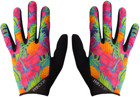 Handup Vented Gloves - Pineapples Carribbean Full Finger Large