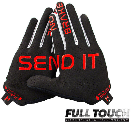 Handup Vented Gloves - Shuttle Runner White Full Finger Medium