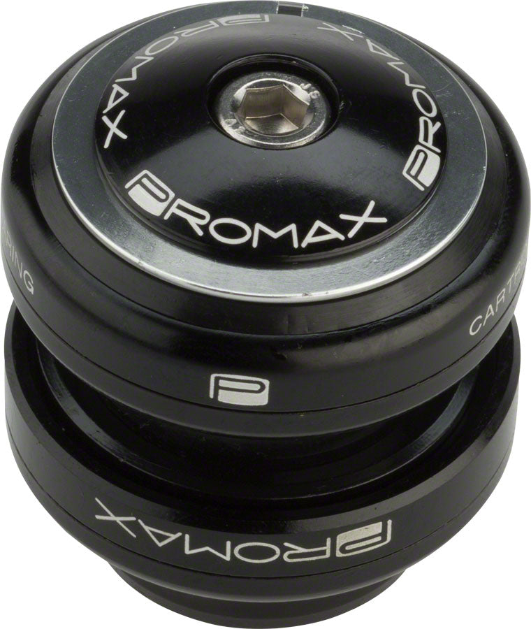 Promax PI-2 Steel Sealed Bearing 1-1/8" Press in Headset Black