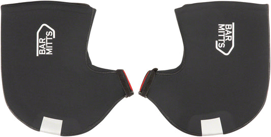 Bar Mitts Road Pogie Handlebar Mittens - Internally Routed Campy/SRAM/Newer Shimano No Zipper XL BLK