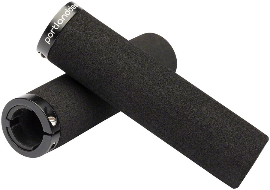 Portland Design Works Theyre Lock-On Grips - Black Lockring Black