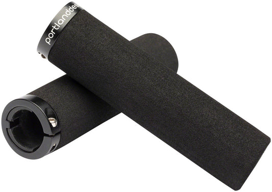 Portland Design Works Theyre Lock-On Grips - Black Lockring Black