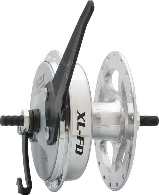 Sturmey-Archer XL-FD Front Hub - 9 x 1 x 100mm Drum Brake Silver 36h