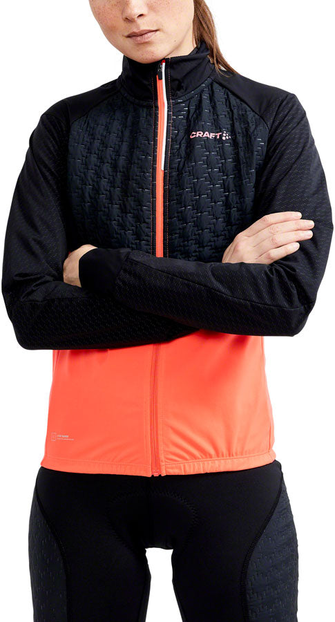 Craft ADV Bike Lumen Subz Jacket - Black/Shock Womens Medium