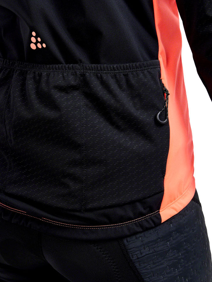 Craft ADV Bike Lumen Subz Jacket - Black/Shock Womens Medium