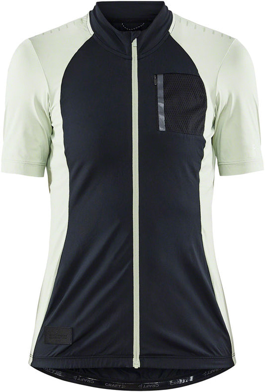 Craft ADV Offroad Jersey - Short Sleeve Black/Celadon Small Womens