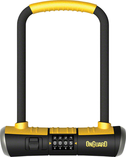 OnGuard BullDog Series U-Lock - 4.5 x 9" Combination BLK/YLW Includes bracket