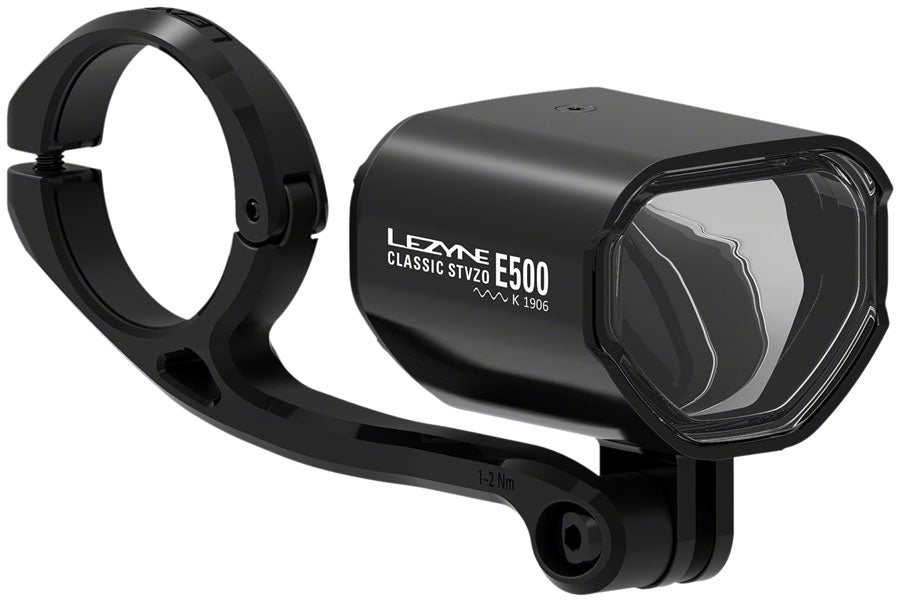 Lezyne Classic E500 Ebike Headlight - Handlebar/Fork Mount STVZO 500 Lumen BLK