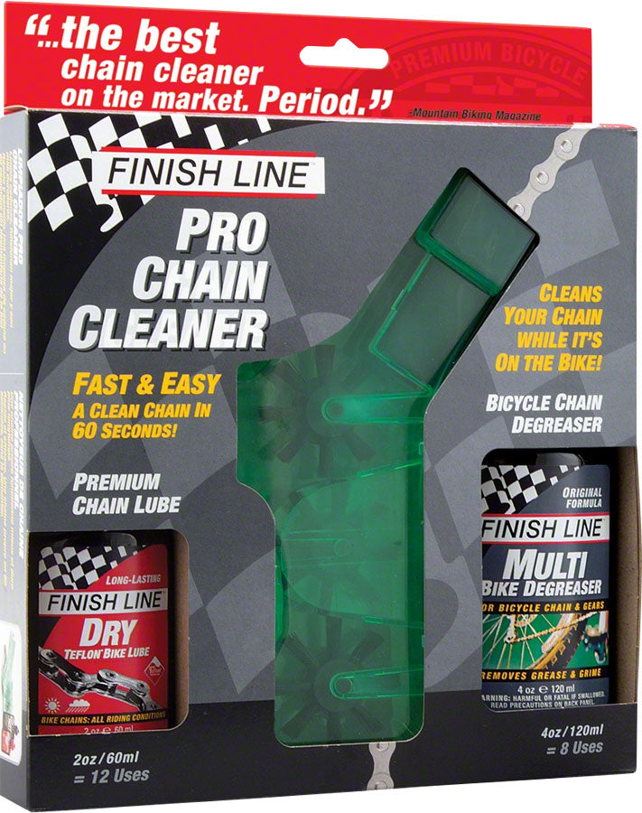 Finish Line Pro Chain Cleaner 2oz DRY Chain Lubricant 4oz EcoTech Degr ...