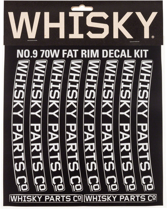 WHISKY 70w Rim Decal Kit for 2 Rims Light Gray