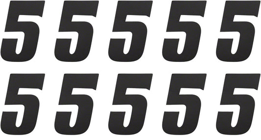 Tangent # 5 Side Plate Numbers - 10/Pack Black