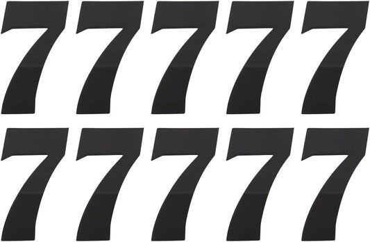 Tangent # 7 Side Plate Numbers - 10/Pack Black